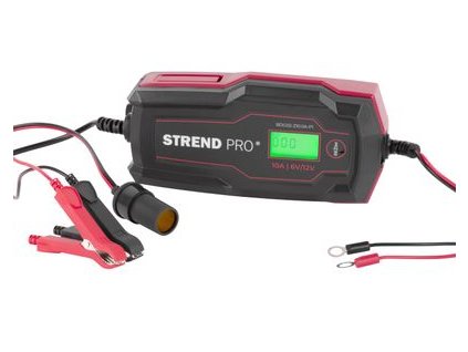 Nabíječka Strend Pro BD02-Z10.0A-P1, 160W, 2A/10A, 6V/12V, IP65, LCD, na autobaterie