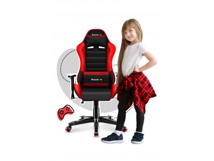 Dětská herní židle HUZARO RANGER 6.0 RED MESH