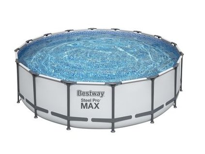 Bazén Bestway® Steel Pro MAX, 5612Z, kartušová filtrácia, rebrík, plachta, 488x122 cm