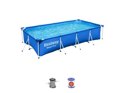 Bazén Bestway® Steel Pro™, 56424, kartušová filtrácia, 400x210x81 cm
