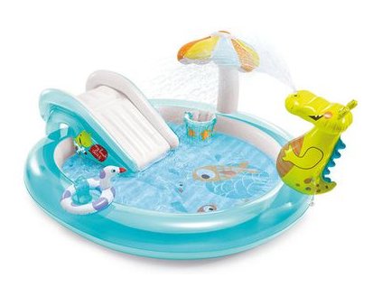Bazénik Intex® 57165, Gator play center, detský, nafukovací, 201x170x84 cm