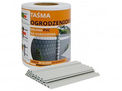 Krycí páska PVC STANDARD LINE - BÍLA 19cmx35m  + 24 klipů zdarma