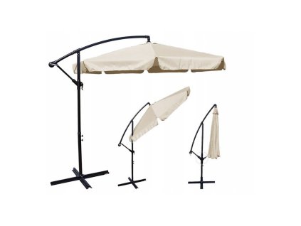 Slunečník ROMA, 350cm, béžový