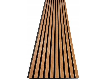 3D Dřevěné lamely na zeď na filci 275x46cm - Dub Sluneční
