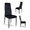 Čaluněná jídelní židle do obývacího pokoje LOFT- Černá
