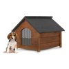 Dřevěná zateplená bouda pro psa L + Impregnační barva