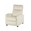 Rozkládací relaxační sametové křeslo do obývacího pokoje Béžové