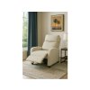 Rozkládací relaxační sametové křeslo do obývacího pokoje Béžové