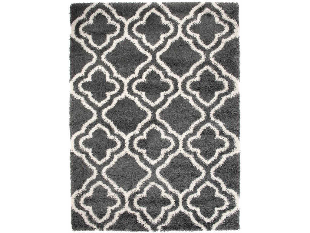 Huňatý  koberec T905A FUME HIMALAYA Grey Rozmer: 60x100