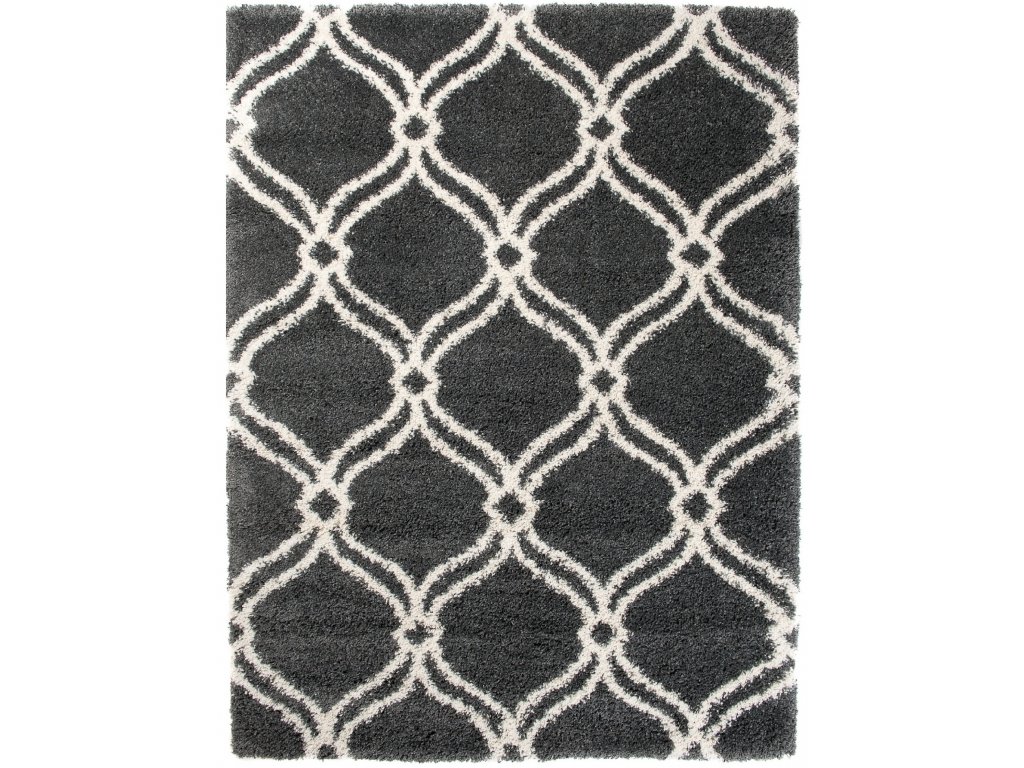 Huňatý koberec T901A FUME HIMALAYA Grey Rozmer: 60x100