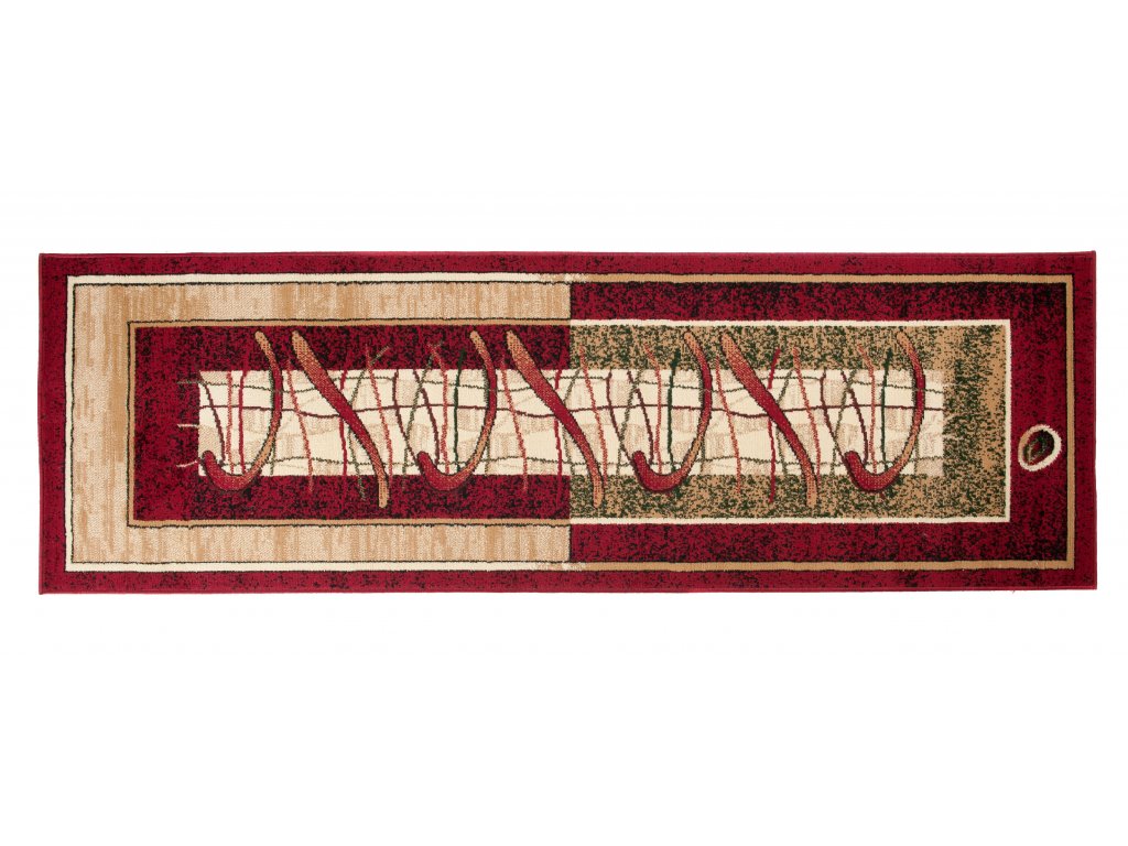 Tradičný koberec/behúň  5118B ČERVENÝ ATLAS PP Červený Rozmer: 70x250