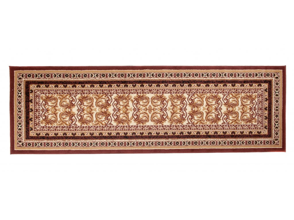 Tradičný koberec/behúň  E950A BROWN ATLAS PP Brown Rozmer: 80x300