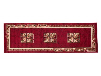 Tradičný koberec/behúň 4489B ČERVENÝ ATLAS PP Červený