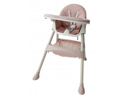 Detská jedálenská stolička 4v1 - Ružová