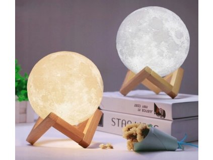 LAMPKA NOCNA LAMPA GIGANT KSIEZYC 3D 57 CM MOON3