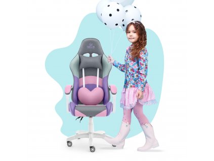 357 1 stolicka hell s chair kids rainbow grey mesh