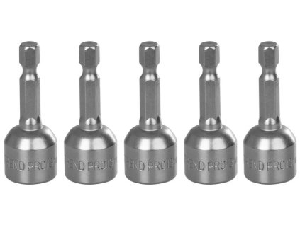 Hlavica s magnetom Strend Pro MS84, 13 mm, 1/4", magnetický držiak bitov, bal. 5 ks