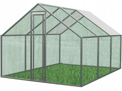 Kurín , pre hydinu, voliéra, klietka, so strechou, 3x4.5x2 m