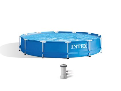 Bazén Intex® Metal Frame 28212, kartušová filtrácia, 366x76 cm