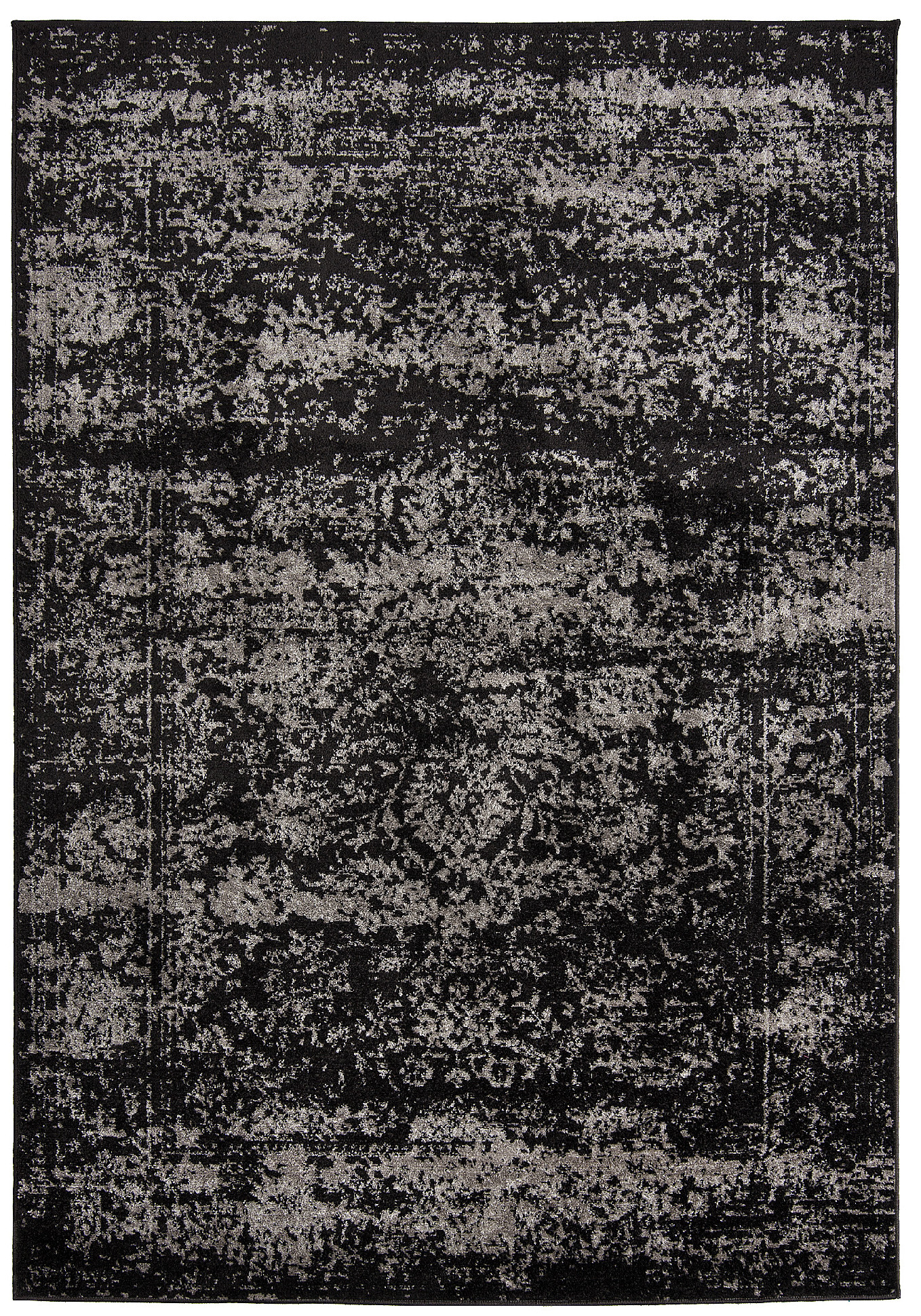 Moderný koberec H182A ANTRACITE ALESTA Black Rozmer: 80x200