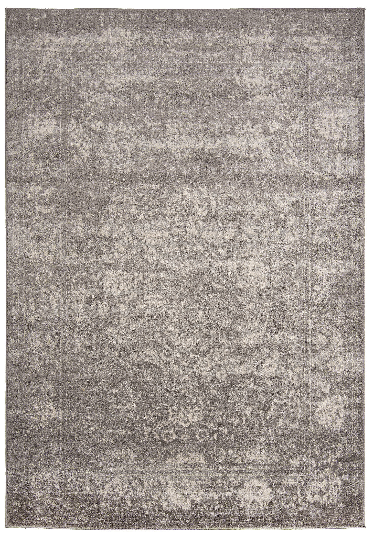 Moderný koberec H182A DARK GREY ALESTA Sivý Rozmer: 60x200