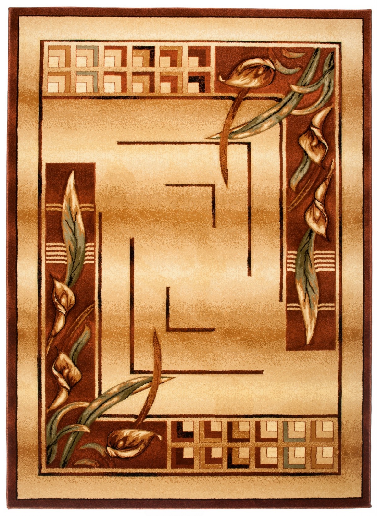 Tradičný koberec 7131B SVETLO BÉŽOVÁ Rozmer: 60x100