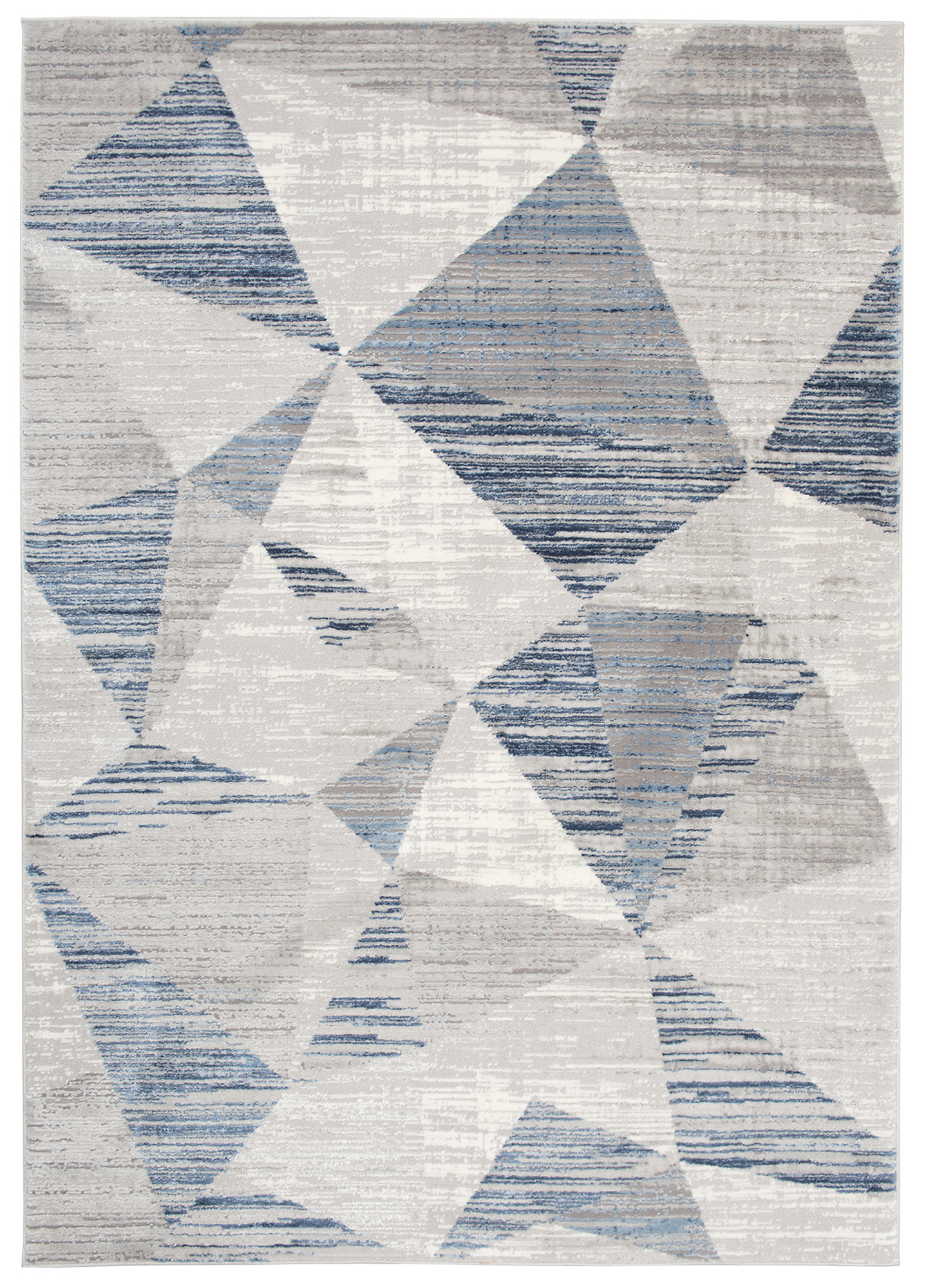 Moderný koberec E455A SvetloSivý/Tmavomodrý ASTHANE Blue Rozmer: 120x170
