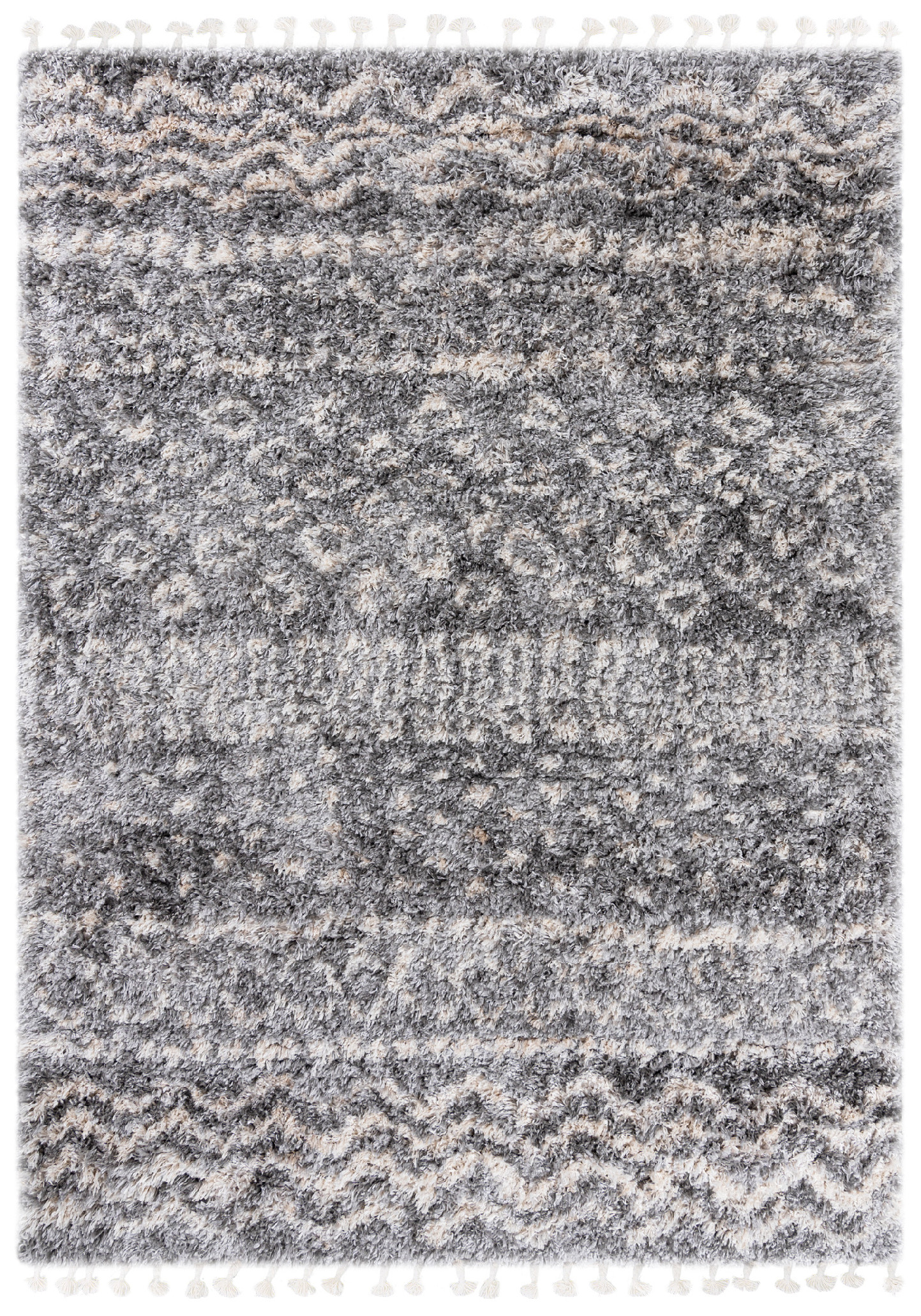 Huňatý koberec FA60A DARK GREY AZTEC EJF Sivý Rozmer: 200x300