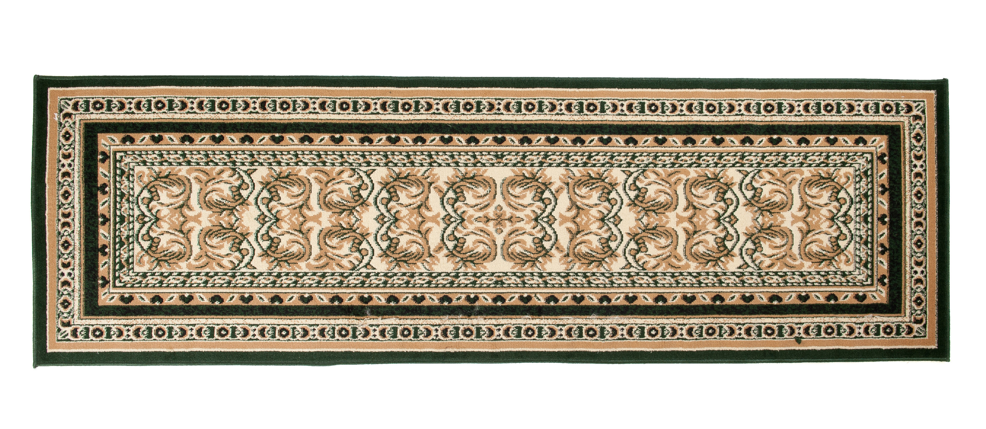 Tradičný koberec/behúň  E950A GREEN ATLAS PP Zelený Rozmer: 80x250
