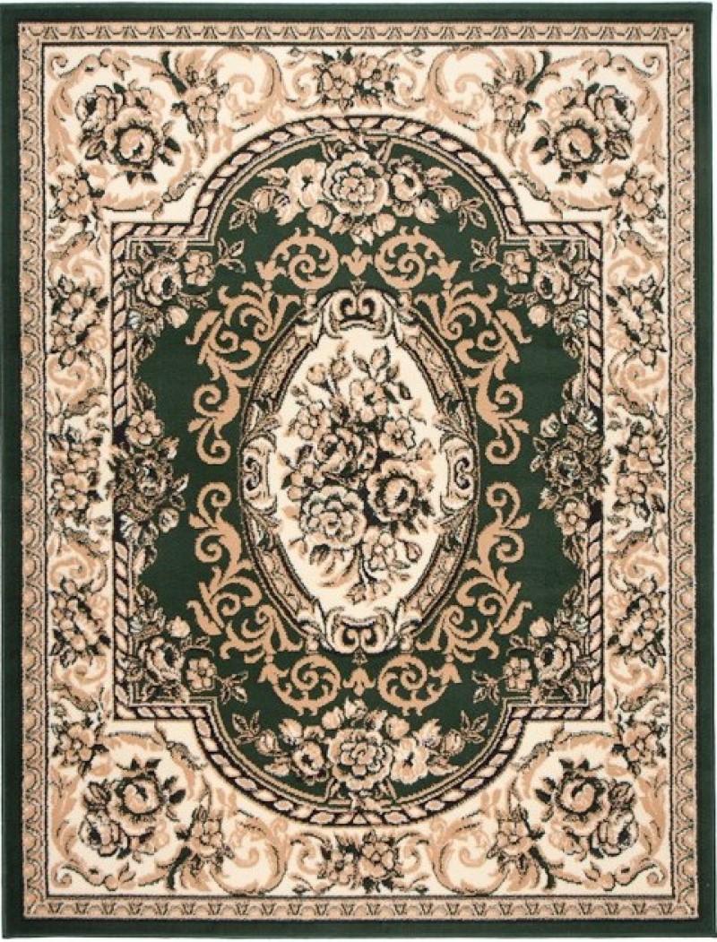 Tradičný koberec/behúň  F739A GREEN ATLAS PP Zelený Rozmer: 120x170