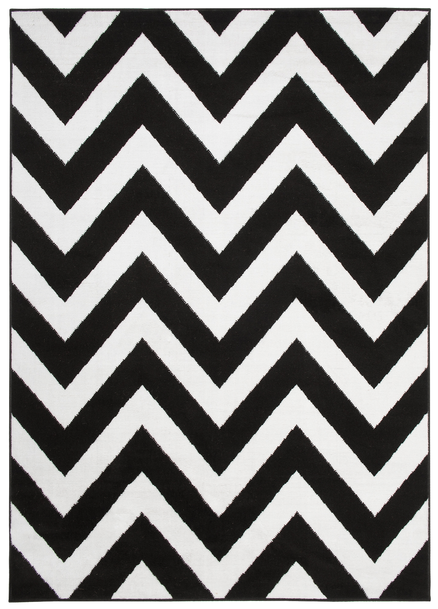 Moderný koberec C438A BLACK/WHITE BALI PP White Rozmer: 200x300