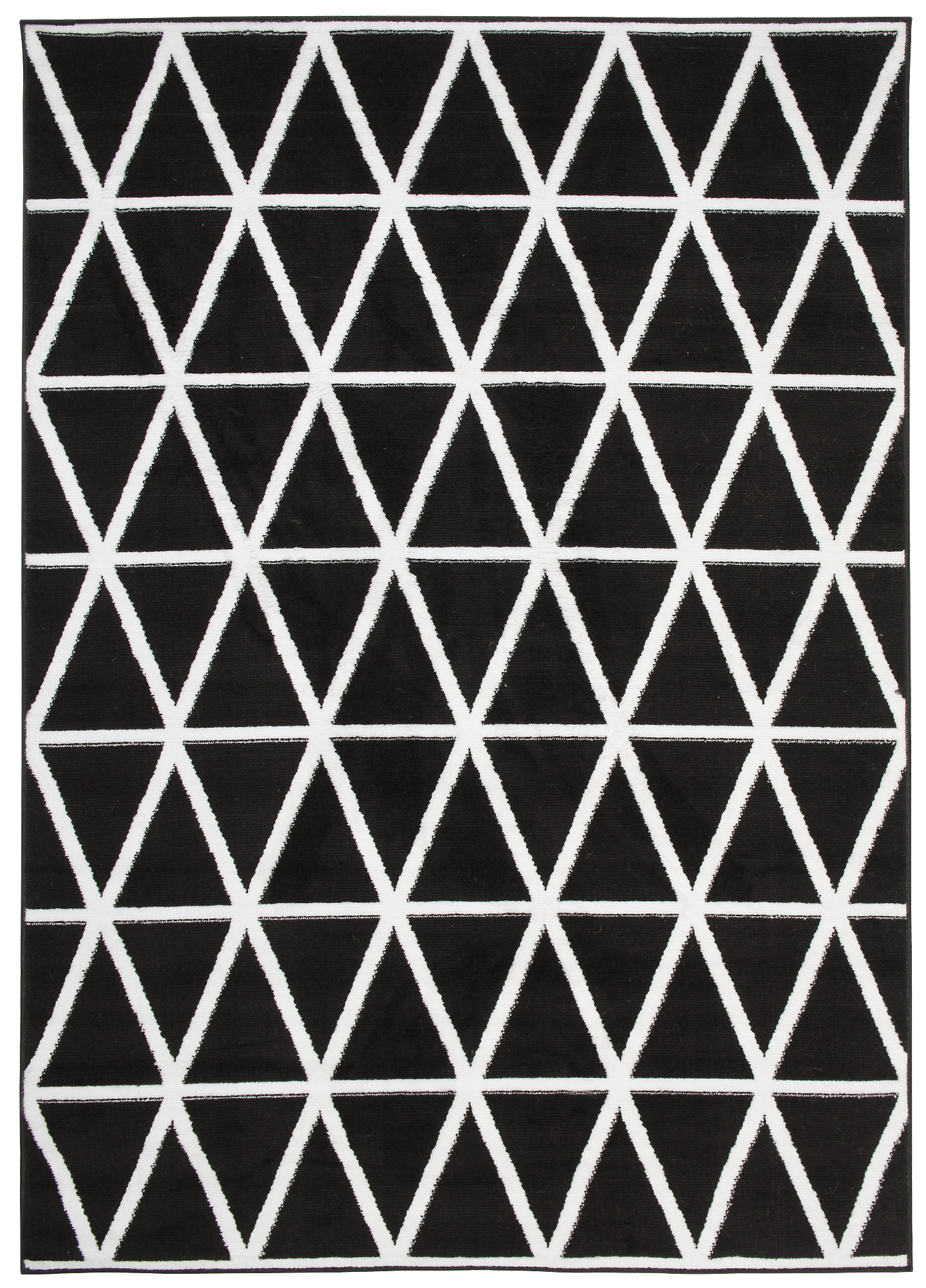 Moderný koberec C436A BLACK/WHITE BALI PP White Rozmer: 300x400