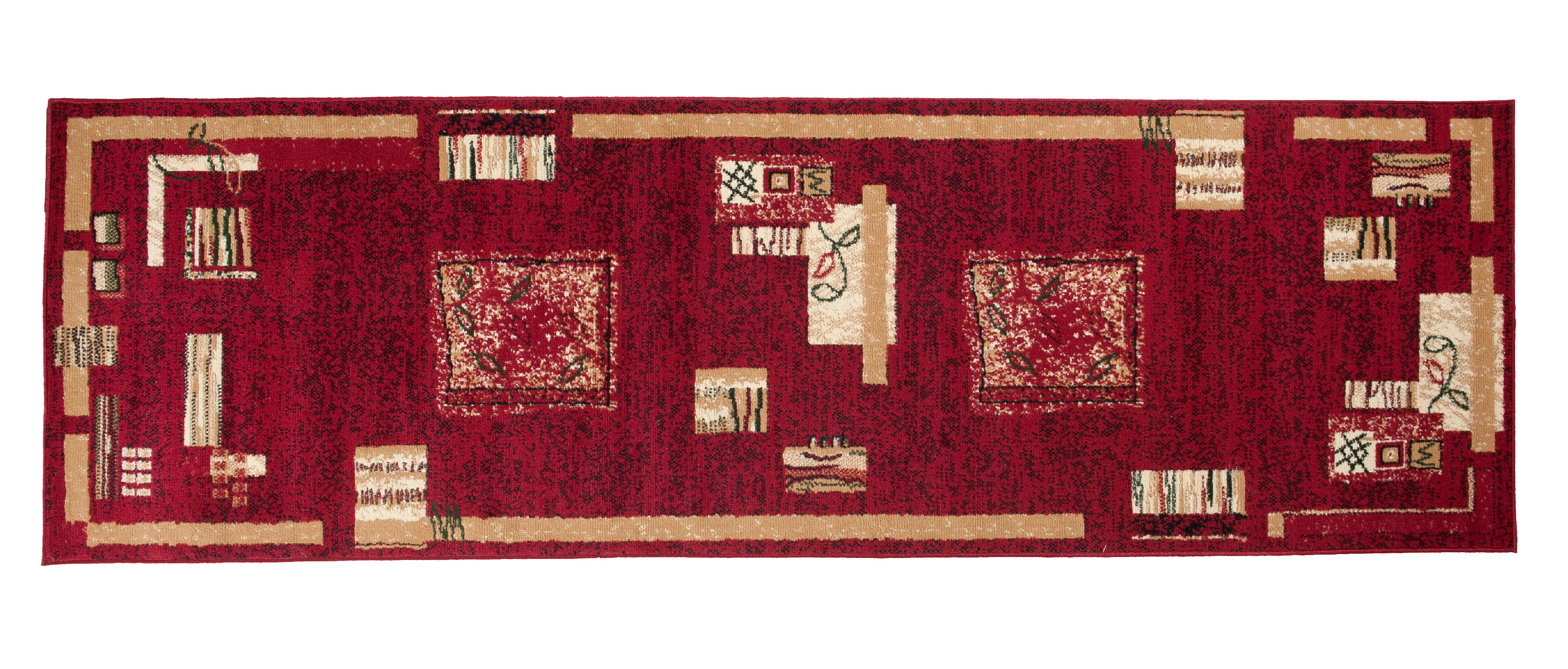 Tradičný koberec/behúň  5067D ČERVENÝ ATLAS PP Červený Rozmer: 100x150