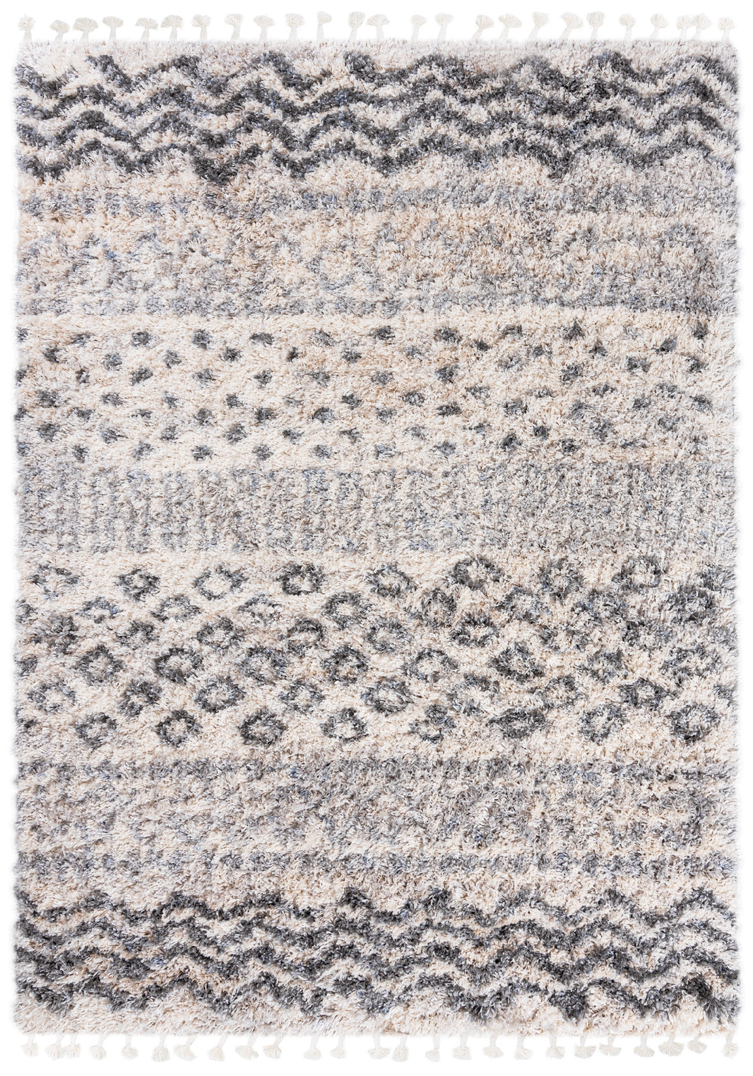 Huňatý koberec FA60A CREAM AZTEC EJF Cream Rozmer: 60x100
