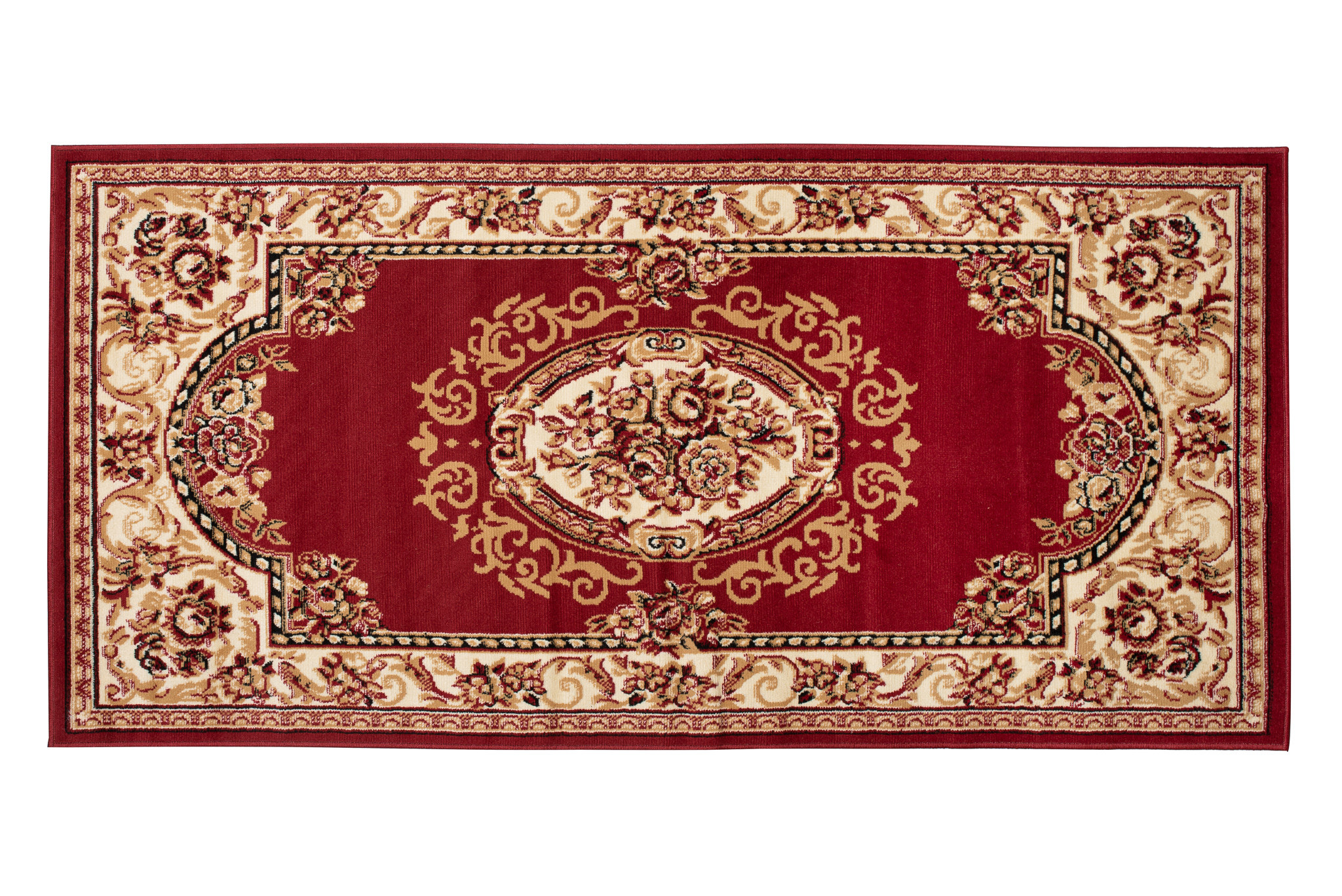 Tradičný koberec/behúň  F739A RED ATLAS PP Červený Rozmer: 100x200