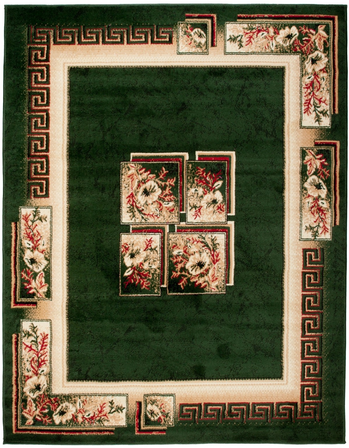 Tradičný koberec/behúň  4489A GREEN ATLAS PP Zelený Rozmer: 60x100