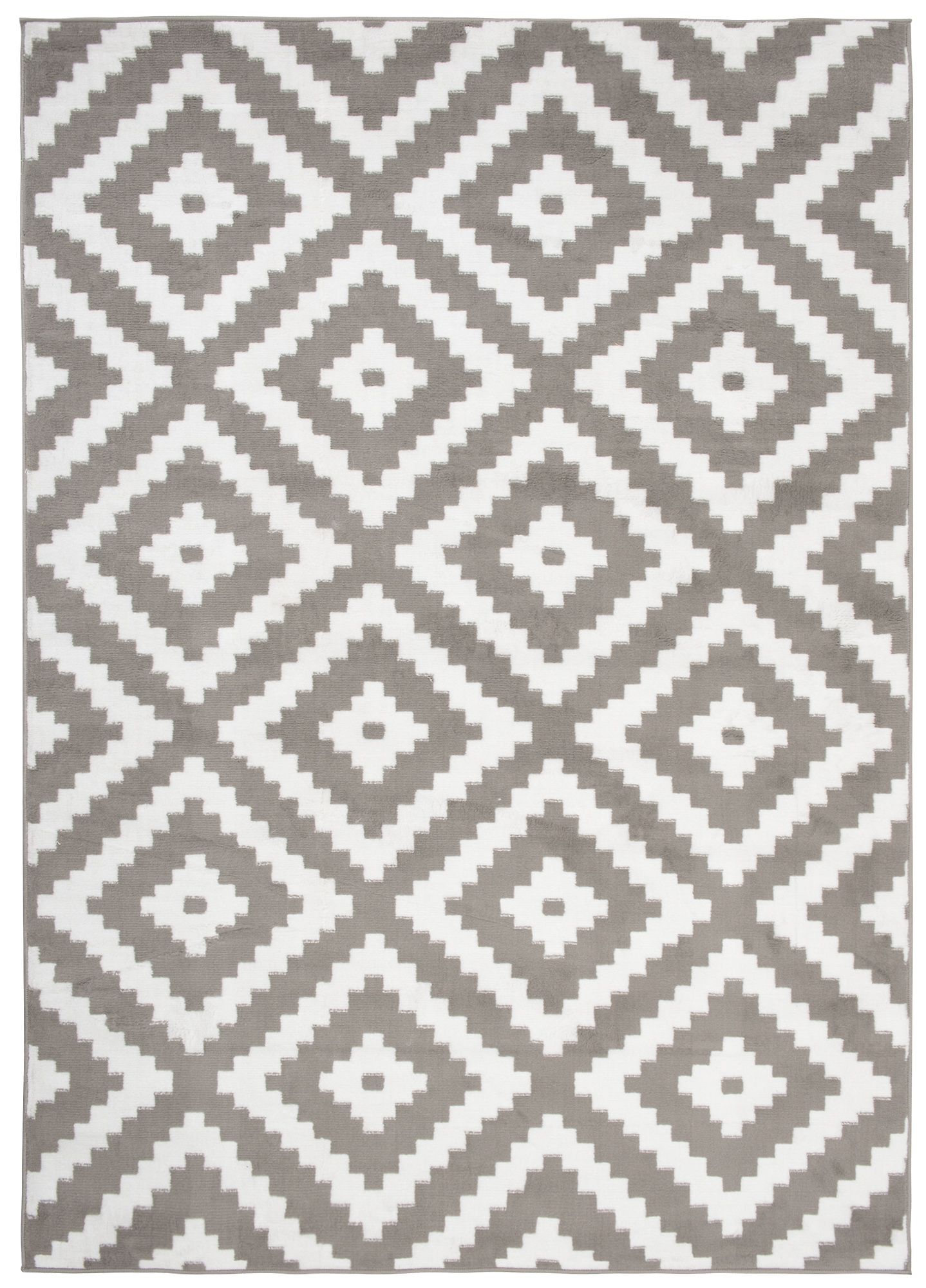 Moderný koberec C430A SVETLO GREY/WHITE BALI PP White Rozmer: 180x250