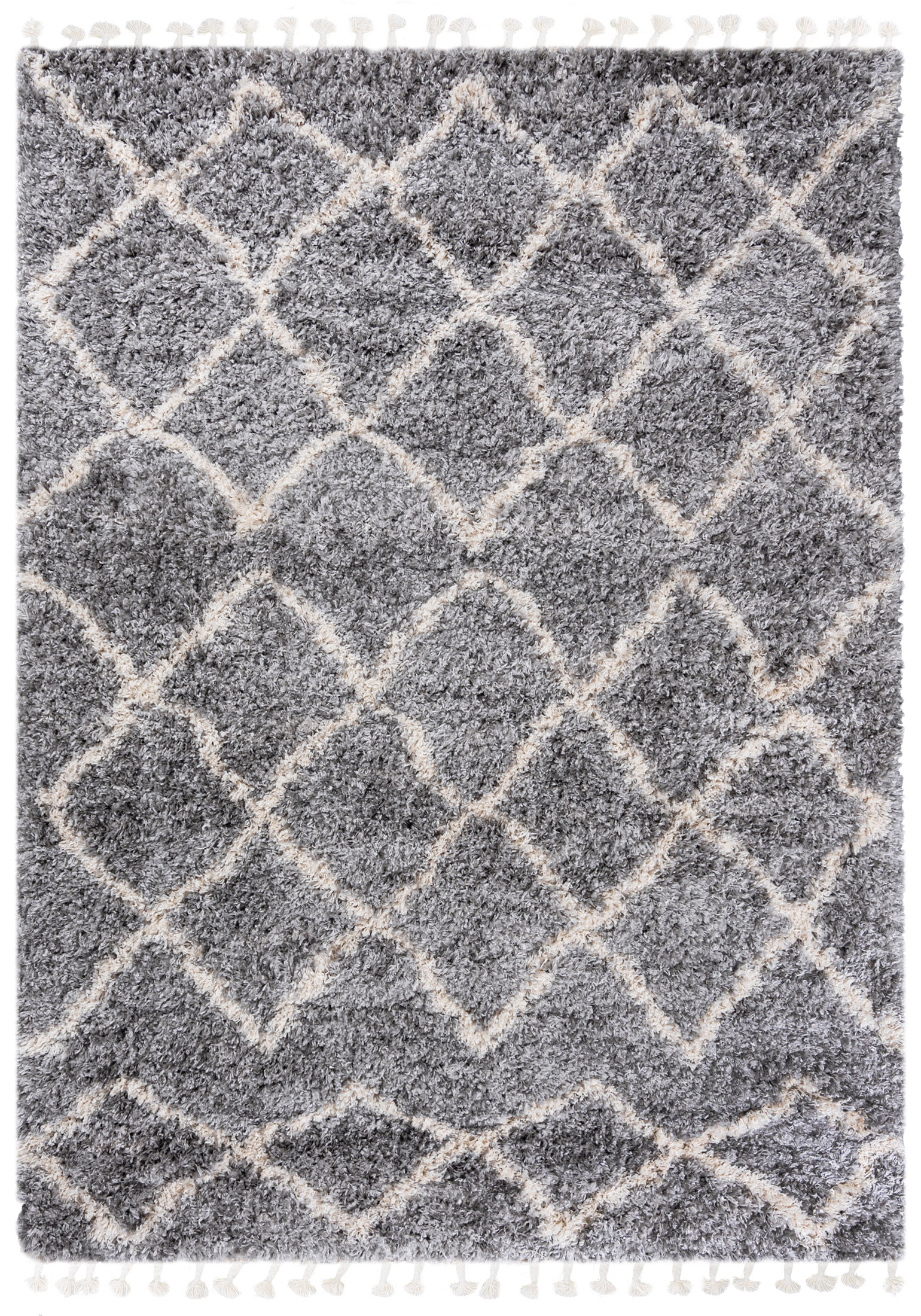Huňatý koberec FN45A GREY AZTEC EJF Sivý Rozmer: 60x100