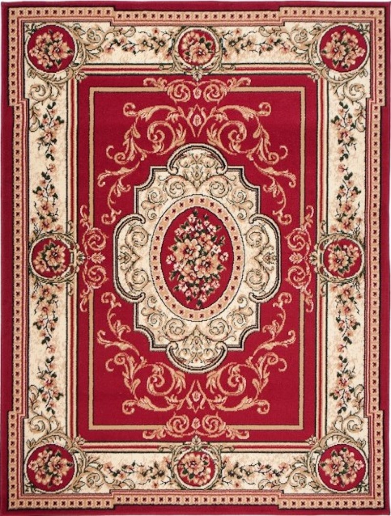 Tradičný koberec/behúň  F744A RED ATLAS PP Červený Rozmer: 60x100
