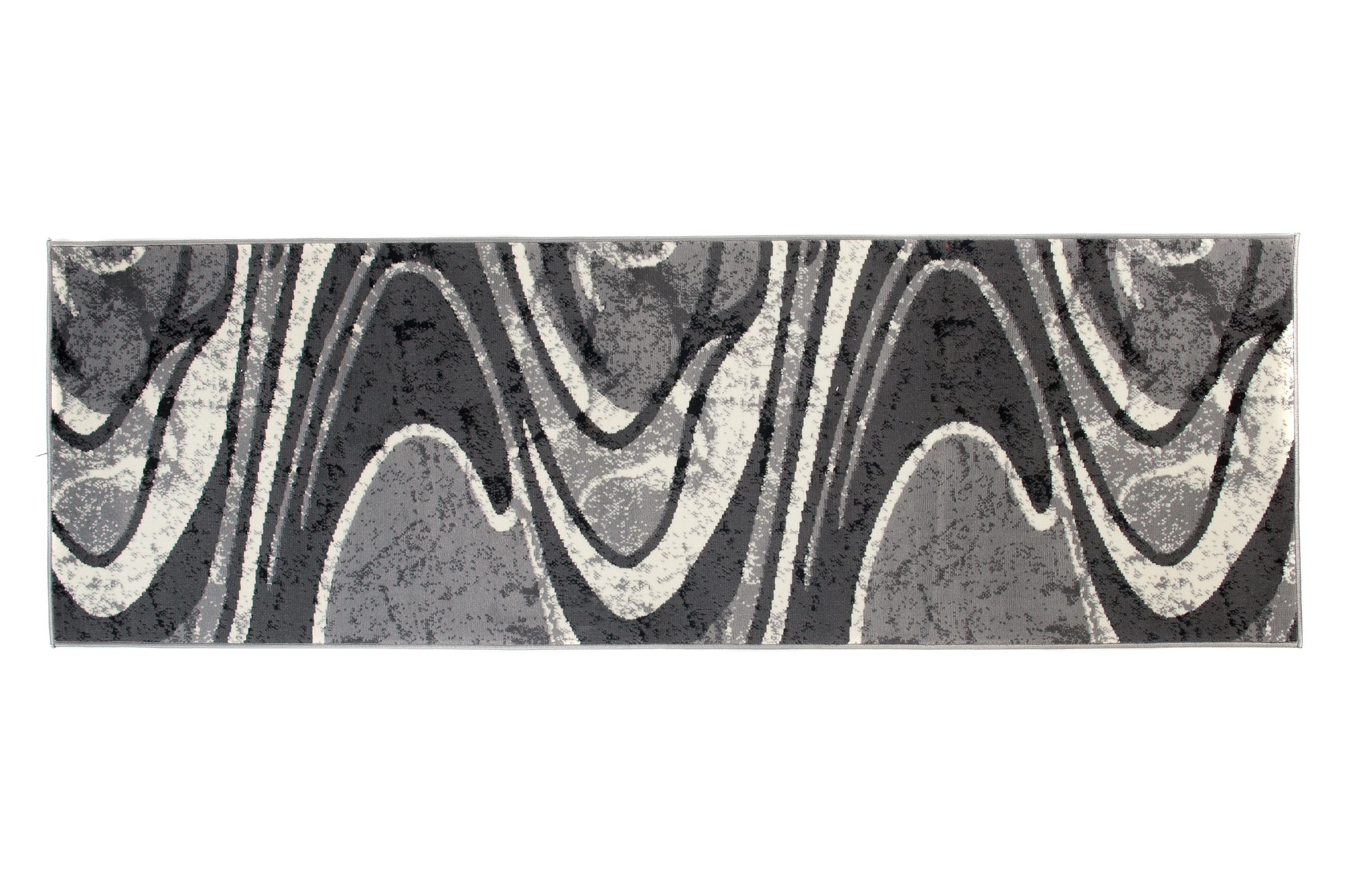 Moderný koberec 2640A DARK GREY LACNO PP CRM Grey Rozmer: 70x150