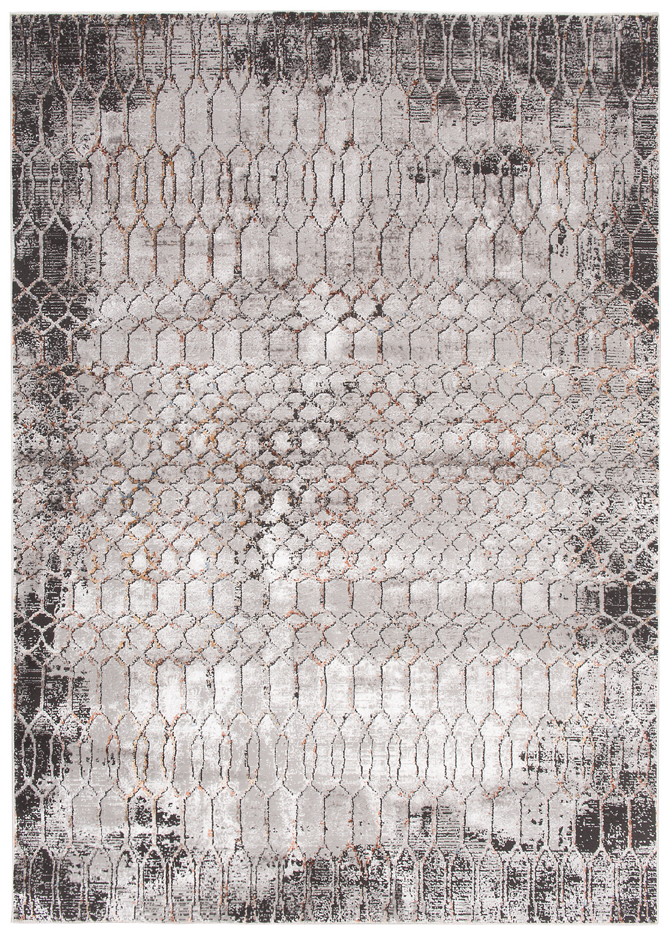 Moderný koberec AP69B SHRINK GREY CHARLESTON FEB Grey Rozmer: 80x150