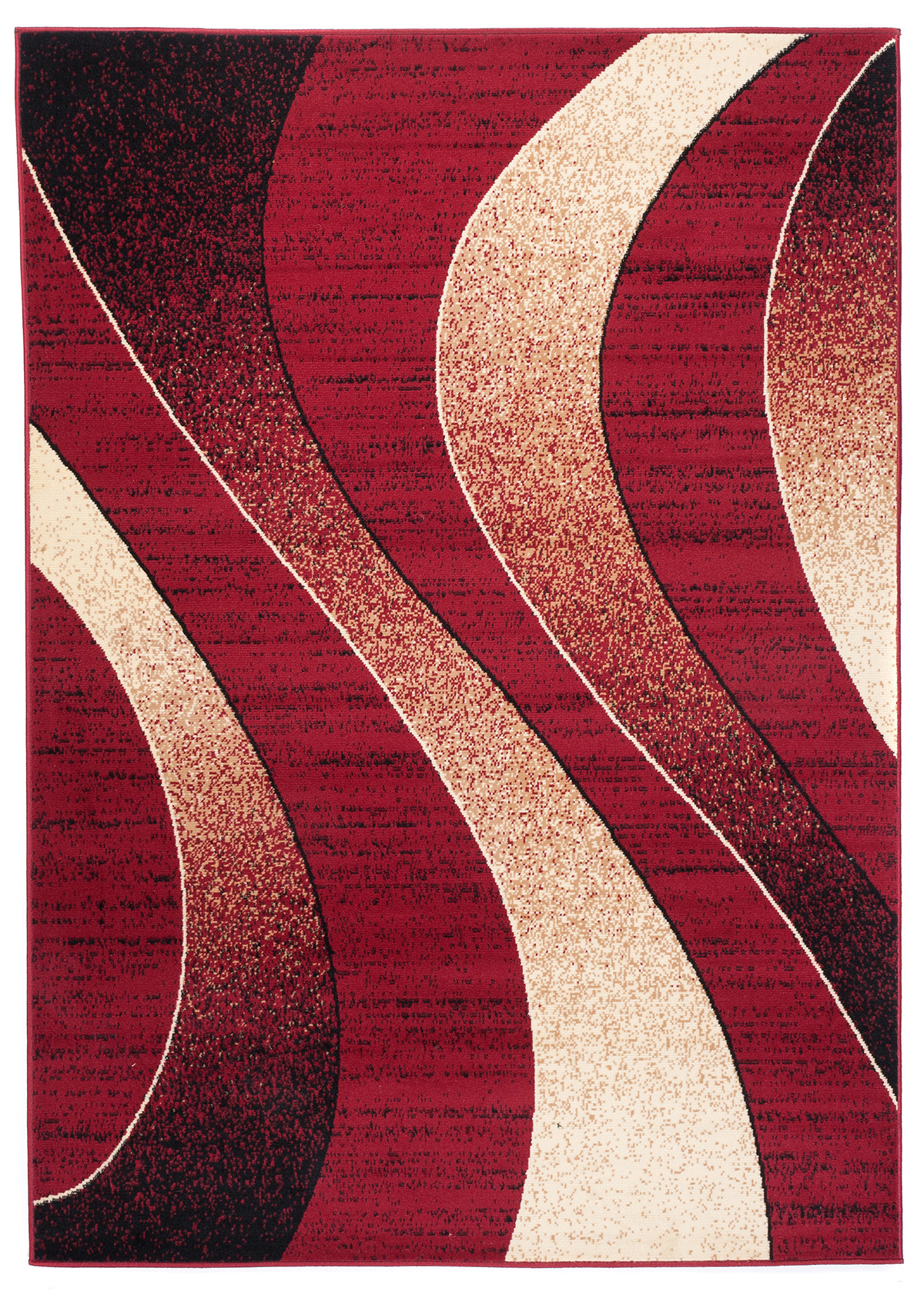 Moderný koberec K857A RED LACNO PP BLX Red Rozmer: 60x100