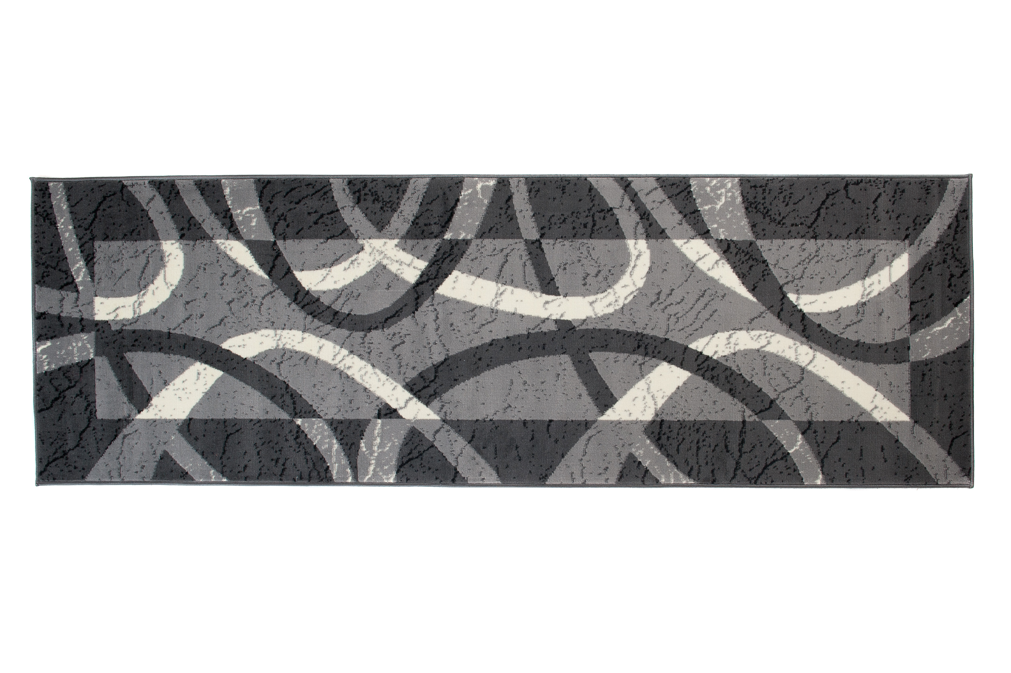 Moderný koberec 3707A DARK GREY LACNO PP CRM Grey Rozmer: 100x150