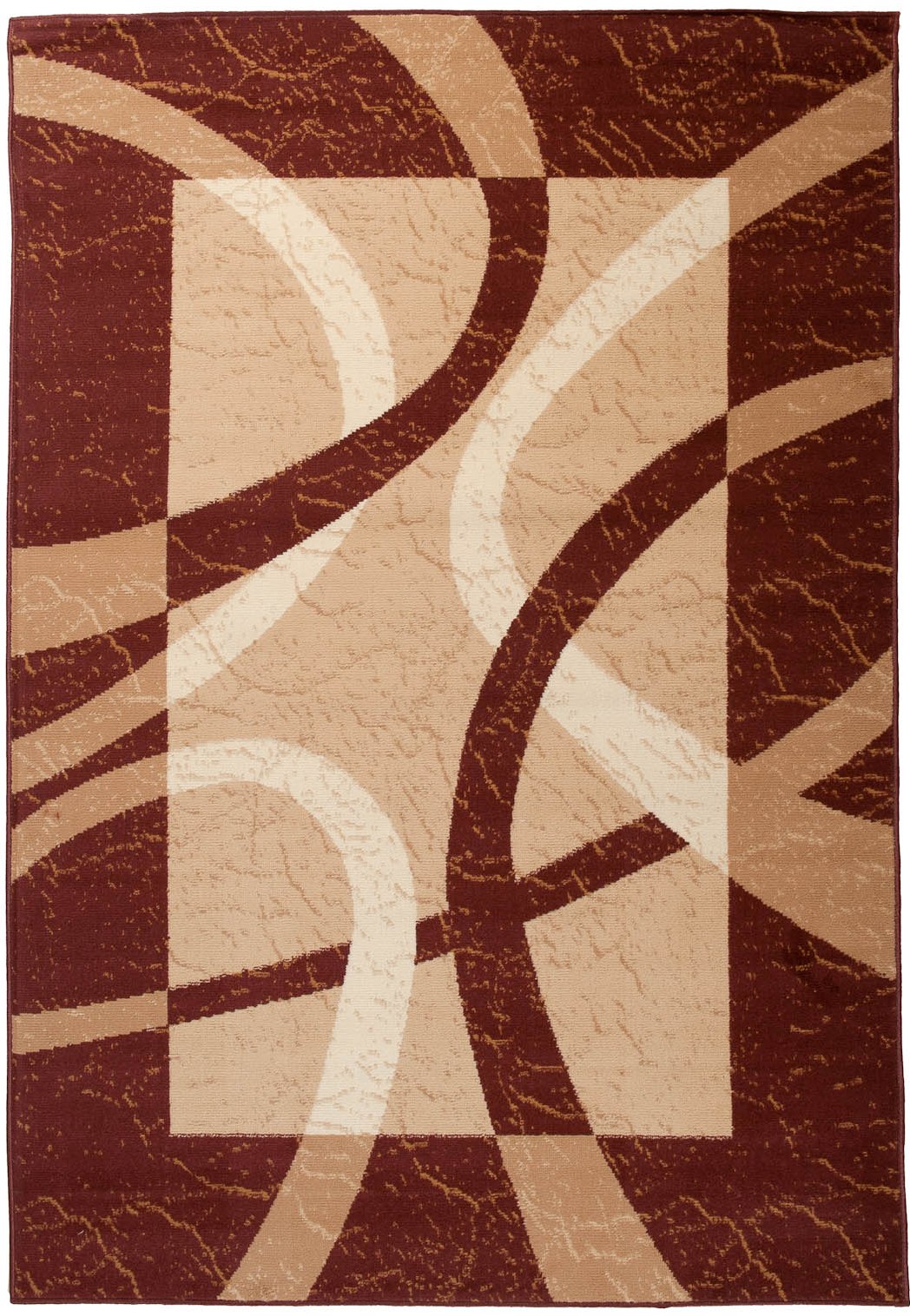 Moderný koberec 3707A HNEDÝ LACNO PP BGX Hnedý Rozmer: 120x170