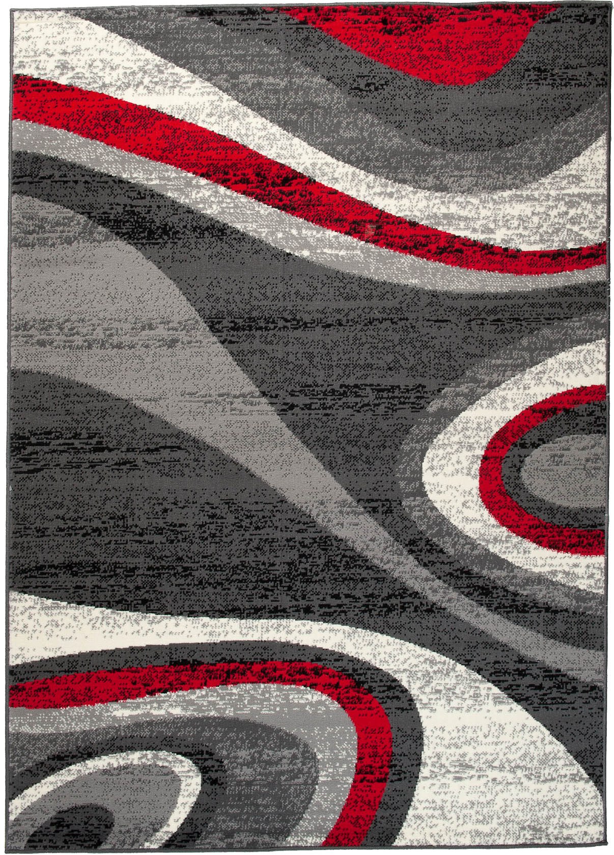 Moderný koberec D317A DARK GREY LACNO PP CRM Grey Rozmer: 60x100