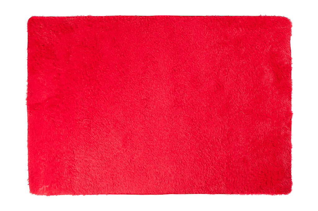 Huňatý koberec Červený RED SILK Rozmer: 80x150