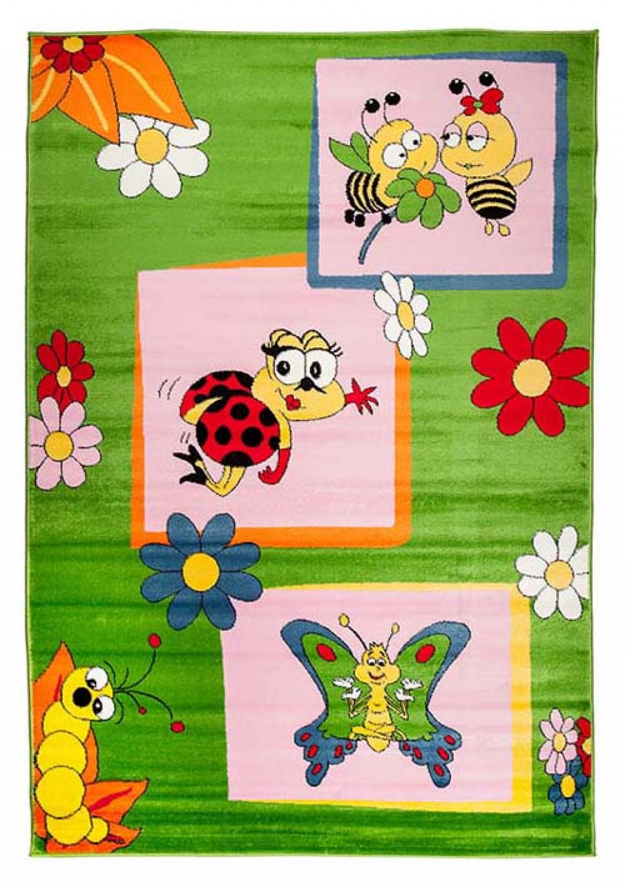 Koberec pre deti A661B GREEN KINDER CFV Zelený Rozmer: 240x330