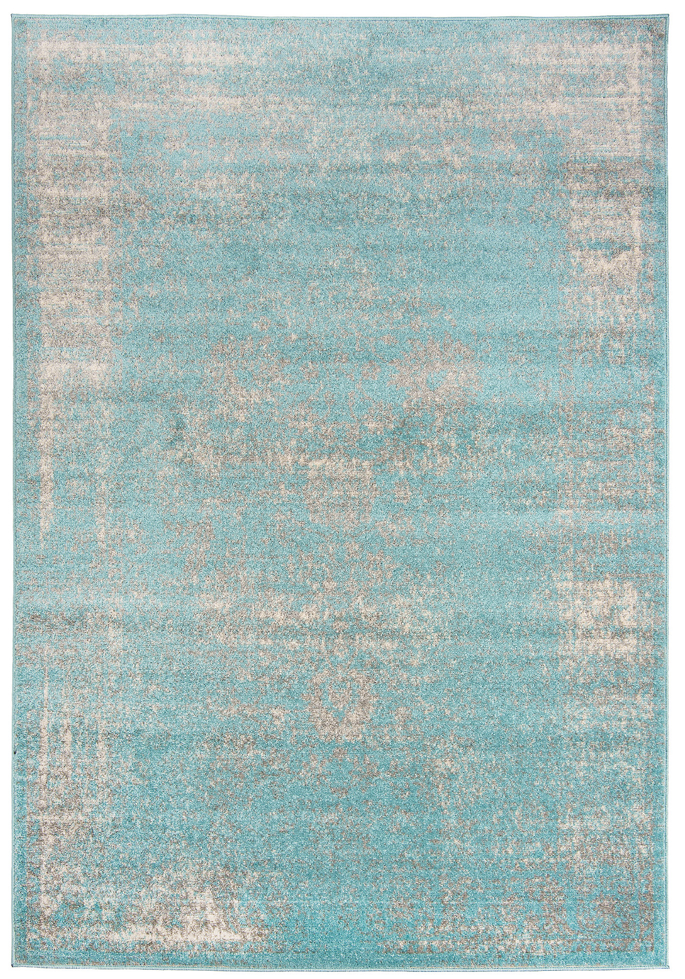 Moderný koberec H183A Tyrkysový Rozmer: 80x200