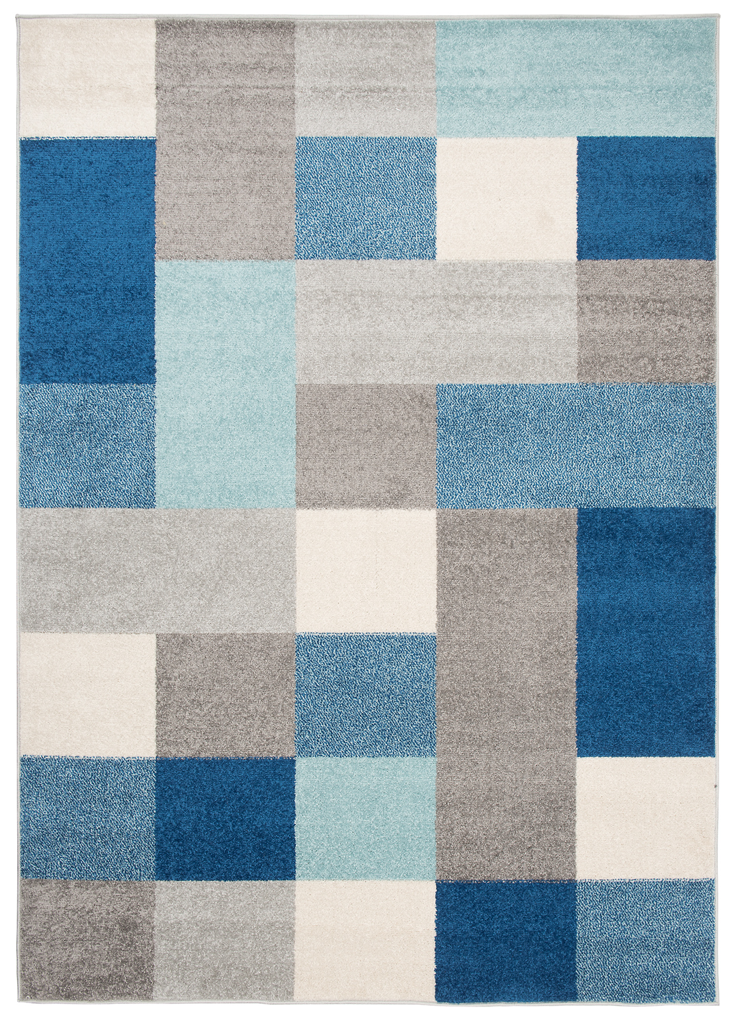 Moderný koberec C574B GREY/TURQUOIS LAZUR Grey Rozmer: 80x150
