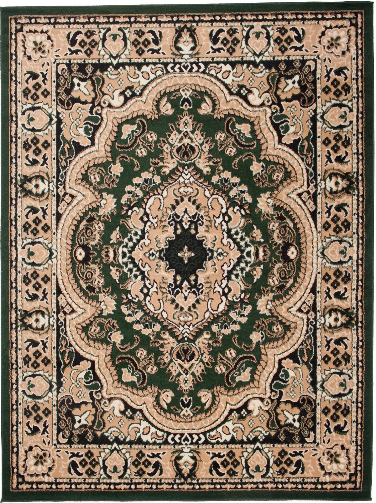 Tradičný koberec/behúň  E951A GREEN ATLAS PP Zelený Rozmer: 200x300